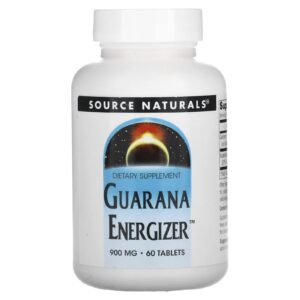 Гуарана Source Naturals Guarana Energizer 900 мг, 60 таб. (SNS-01819)