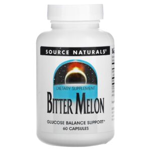 Екстракт гіркої дині Source Naturals Bitter Melon, 60 капсул (SNS-02481)