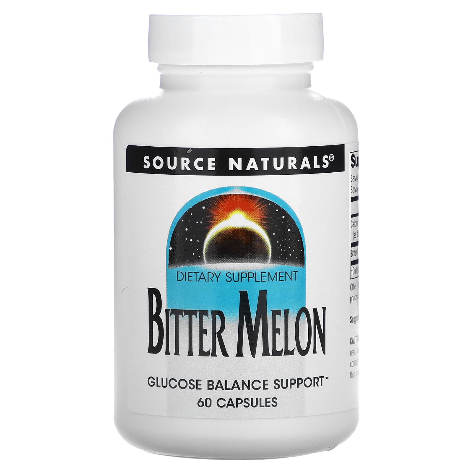 Екстракт гіркої дині Source Naturals Bitter Melon, 60 капсул (SNS-02481)