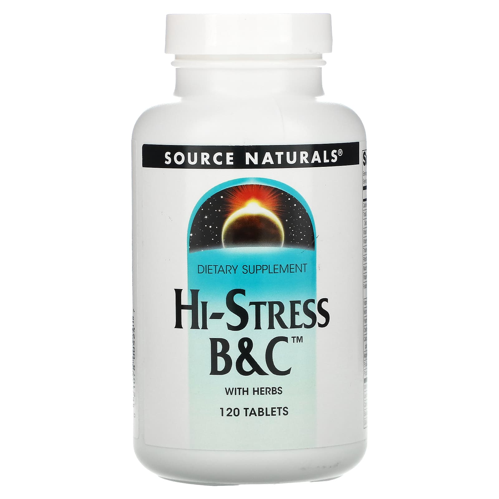 Стрес формула Source Naturals Hi-Stress B & C, 120 таблеток (SNS-00524)