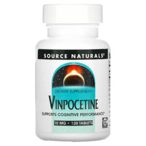 Вітаміни для мозку Source Naturals Vinpocetine 10 мг, 120 таблеток (SNS-01399)