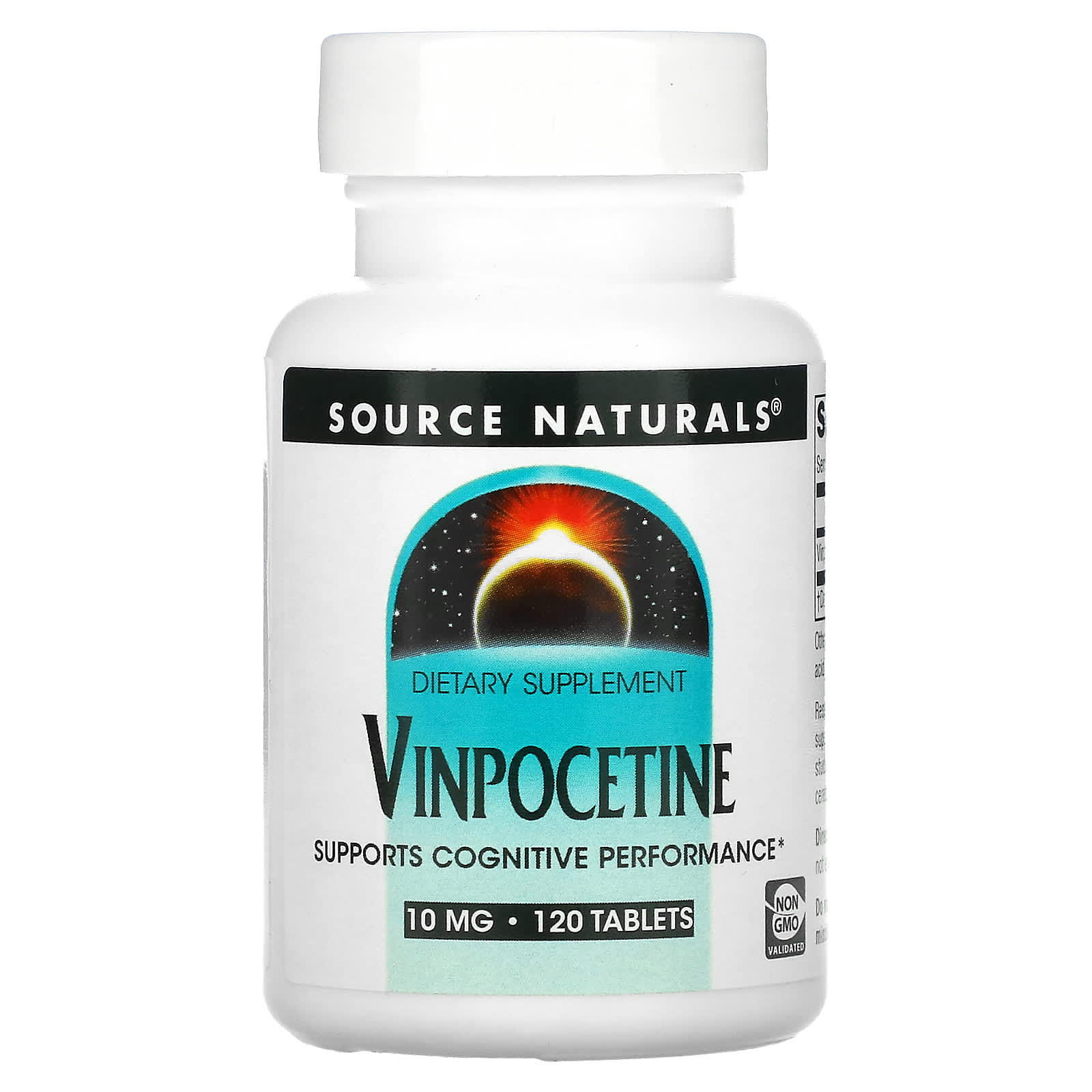 Вітаміни для мозку Source Naturals Vinpocetine 10 мг, 120 таблеток (SNS-01399)