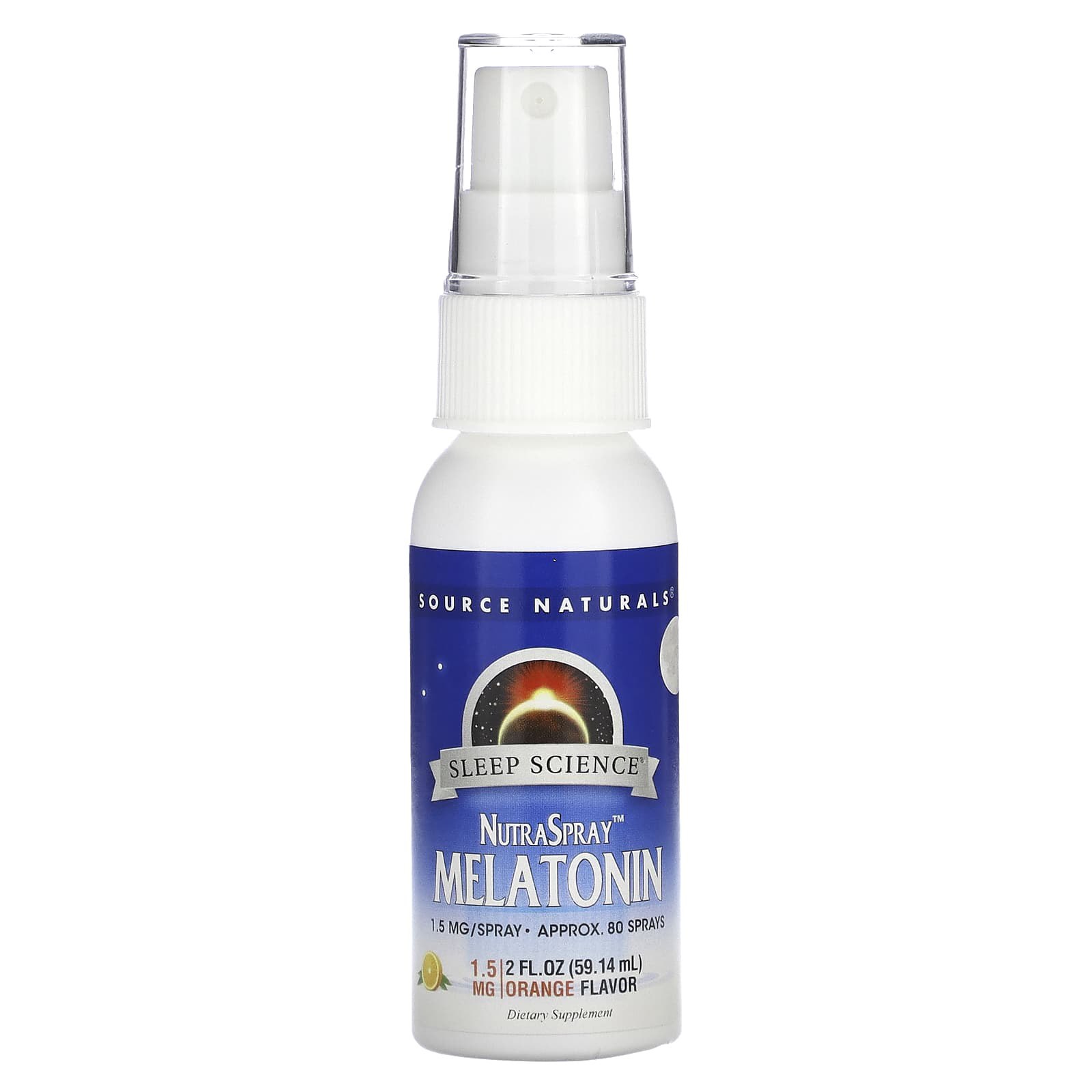 Мелатонін Source Naturals (смак апельсина) NutraSpray Melatonin спрей, 59.14 мл (SNS-00328)