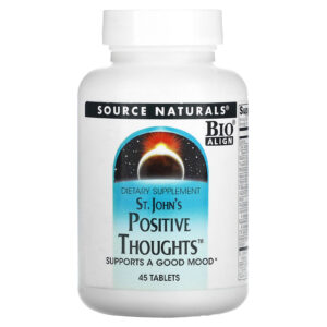 Підтримка нервової системи Source Naturals (звіробій) St. John's Positive Thoughts, 45 таблеток (SNS-00348)