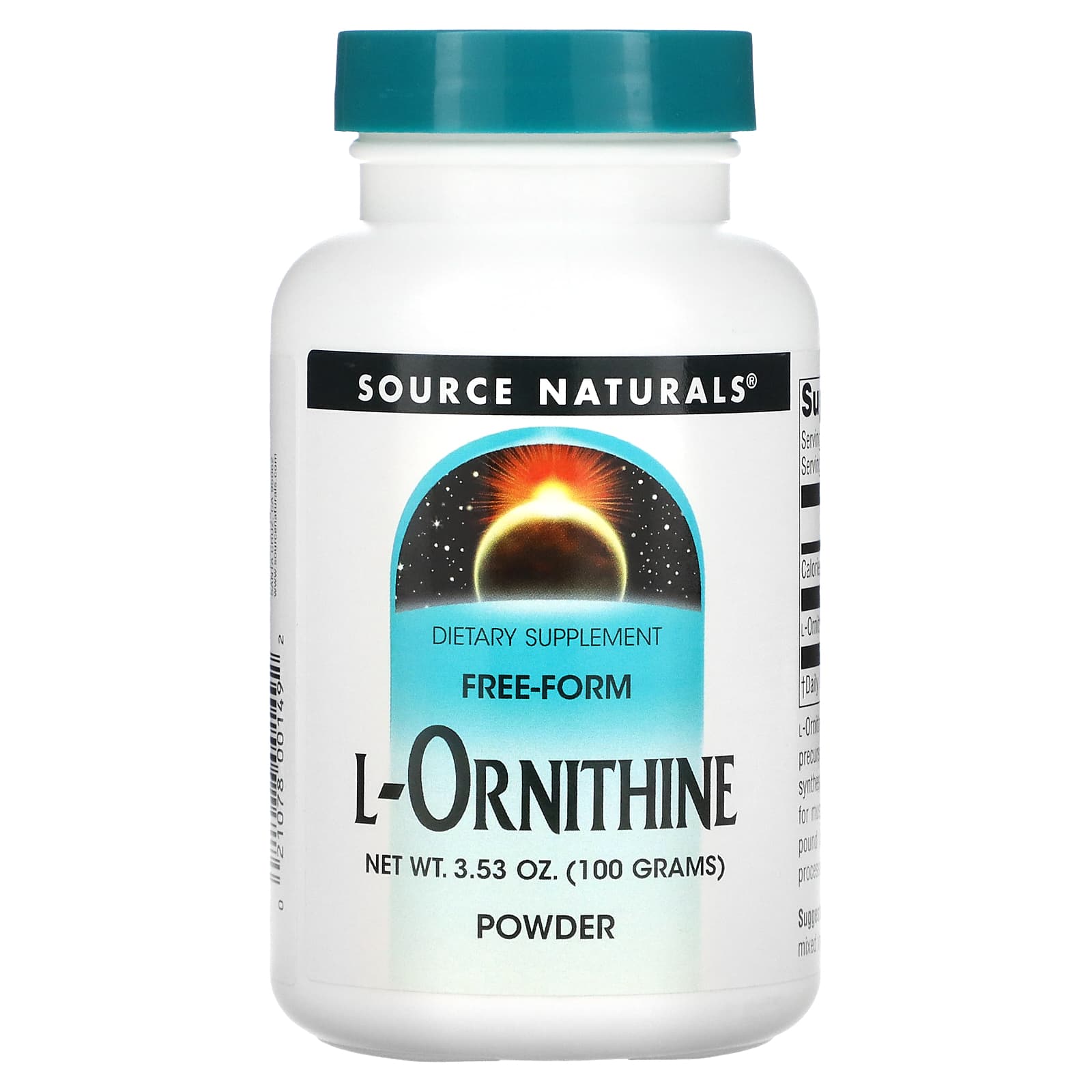 Орнитин Source Naturals L-Ornithine Powder порошок, 100 г. (SNS-00149)
