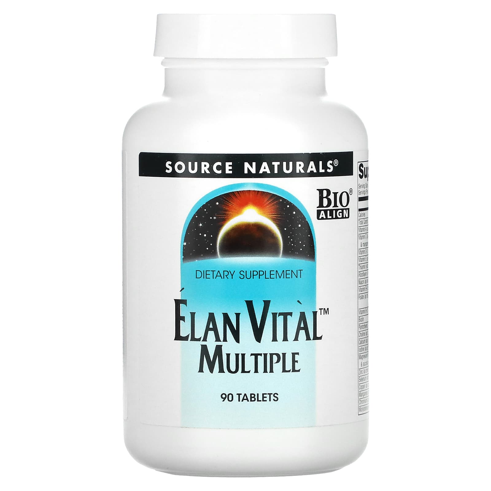 Мультивітаміни Source Naturals Elan Vital Multiple 90 таблеток (SNS-00060)