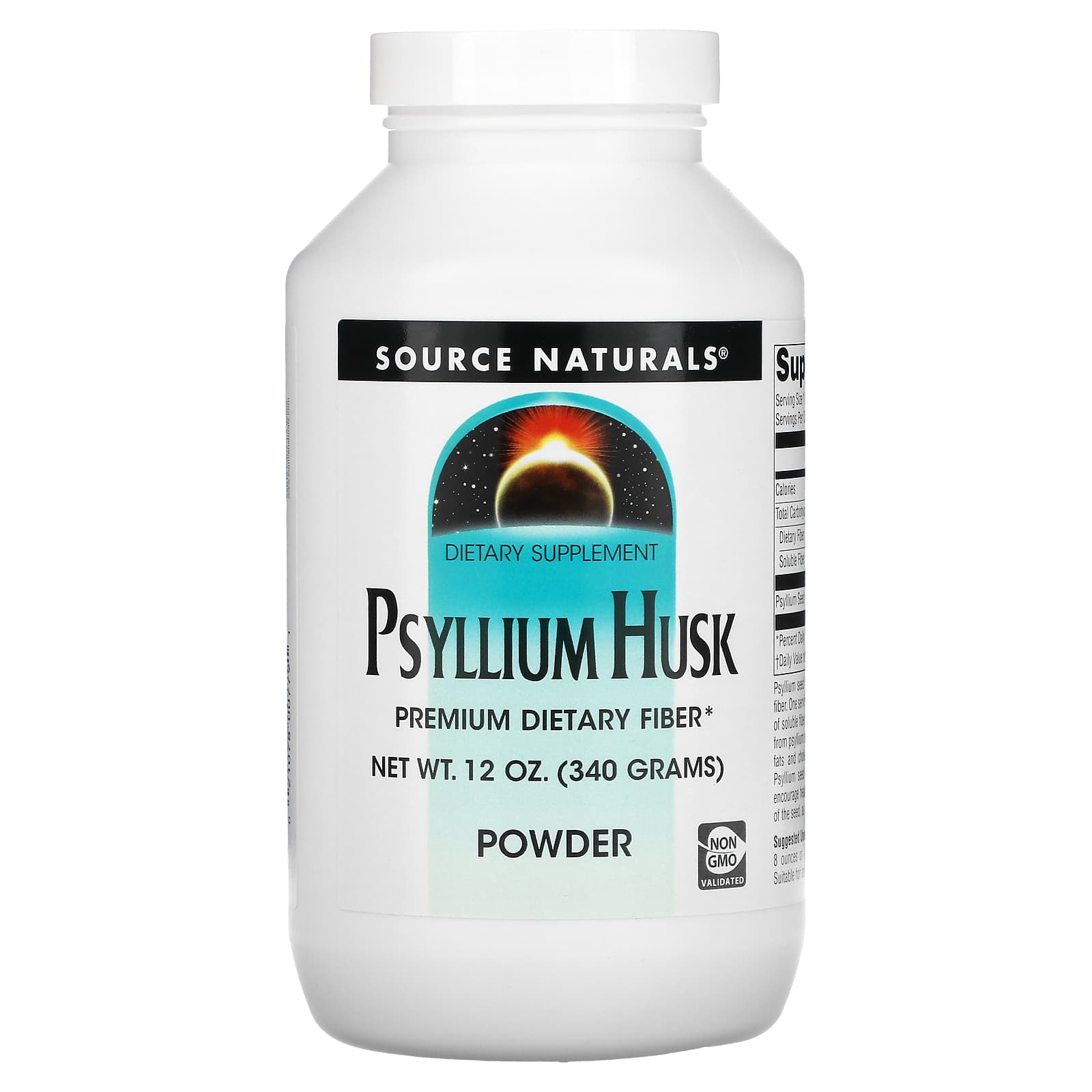 Псилліум Source Naturals Подорожник (Psyllium Husk) порошок, 340 гр. (SNS-00779)
