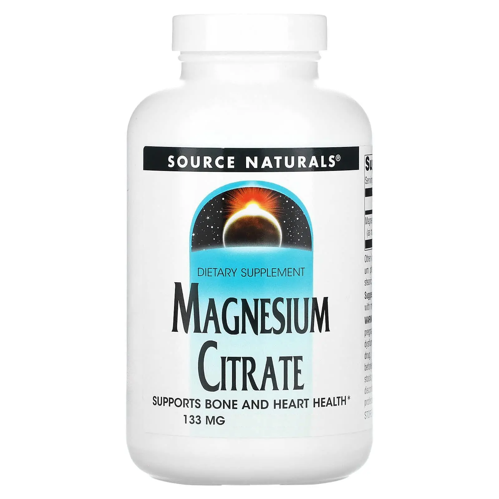 Магній цитрат Source Naturals Magnesium Citrate 133 мг, 90 капсул (SNS-02099)