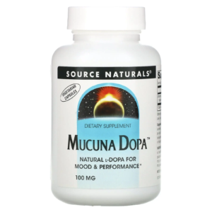 Мукуна пекуча Source Naturals Mucuna Dopa 100 мг, 60 вегетаріанських капсул (SNS-02191)