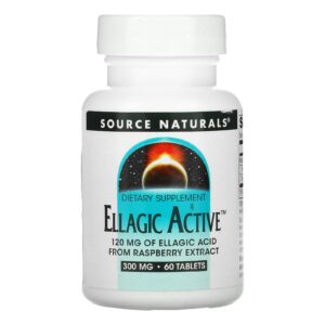 Листя малини Source Naturals Ellagic екстракт 300 мг, 60 таб. (SNS-01630)