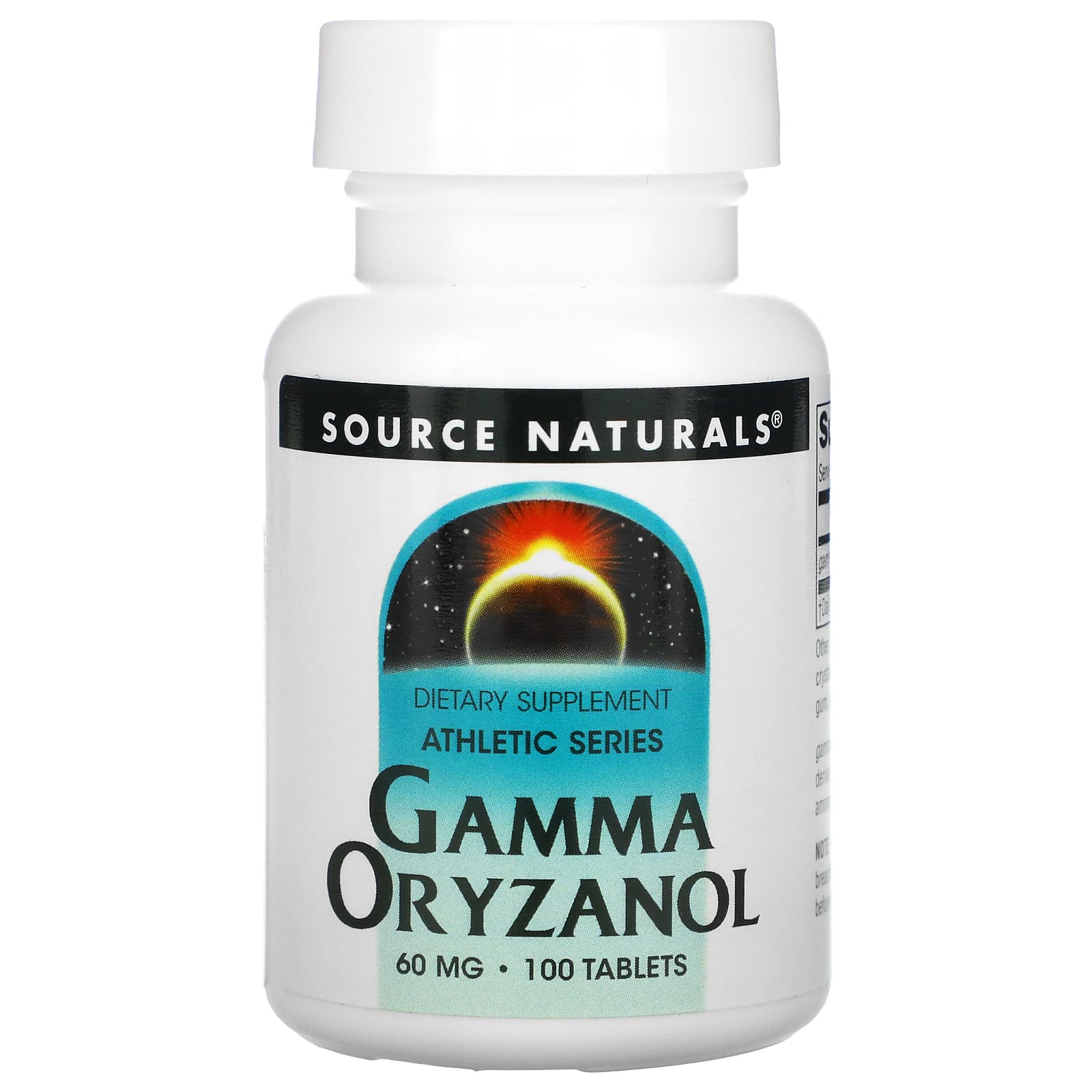 Гамма орізанол Source Naturals Gamma Oryzanol 60 мг, 100 таблеток (SNS-00684)