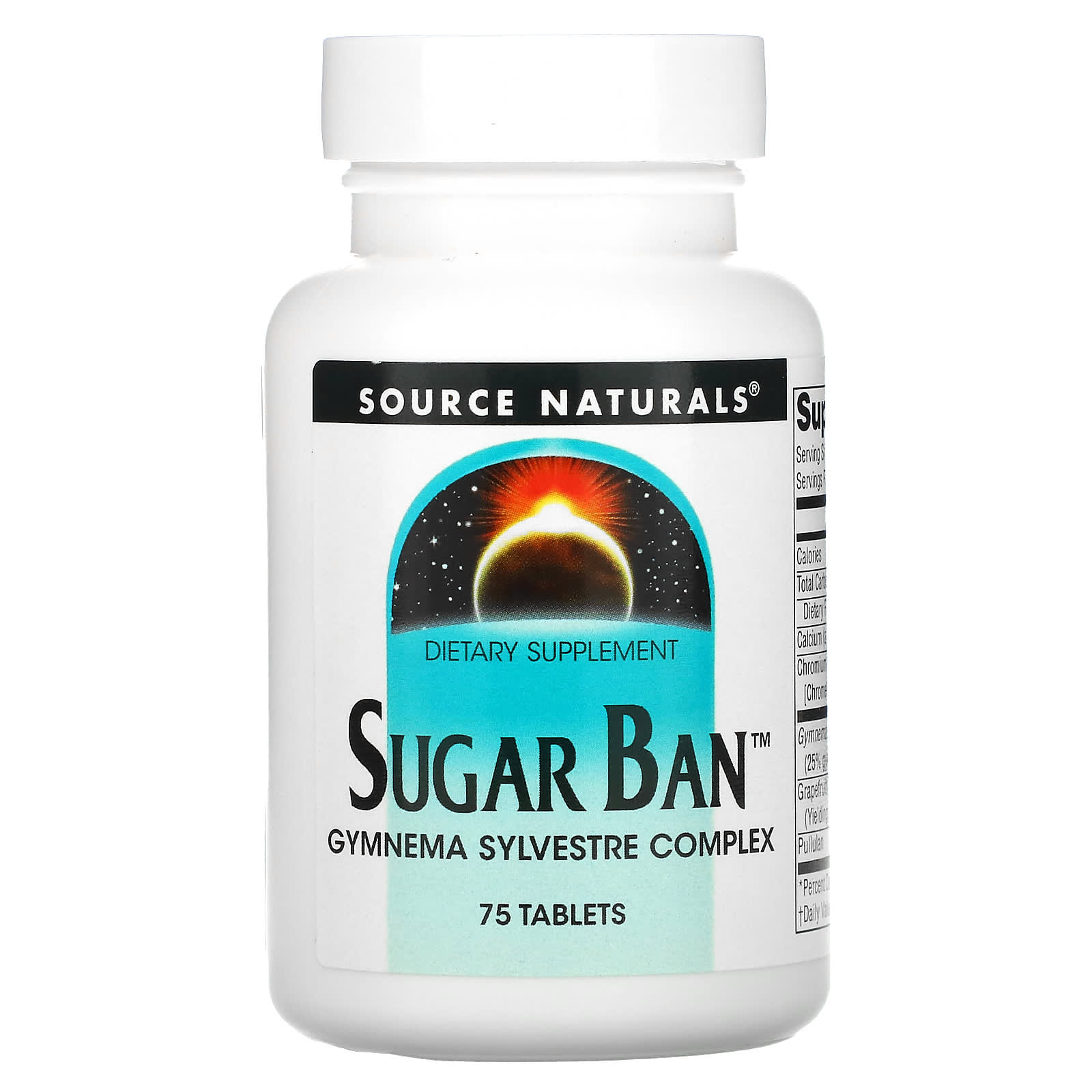 Засіб для зниження цукру в крові Source Naturals Sugar Ban , 75 таблеток (SNS-00789)
