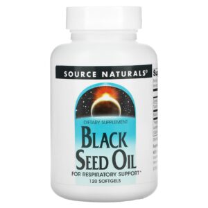 Масло насіння чорного кмину Source Naturals Black Cumin Seed Oil 120 гелевих капсул (SNS-02757)