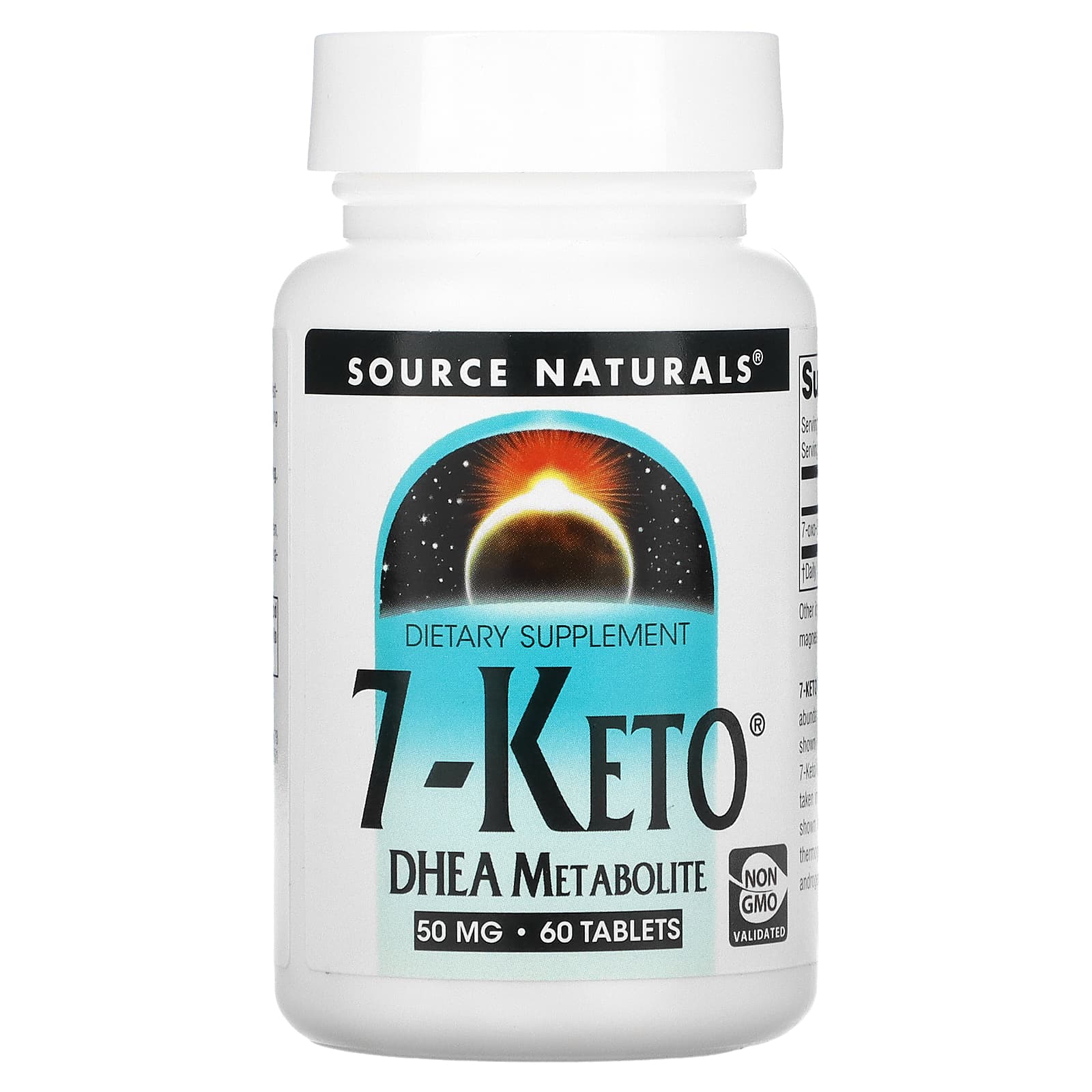 7 кето ДГЕА метаболіт Source Naturals 7-Keto DHEA Metabolite 50 мг, 60 таб. (SNS-01378)