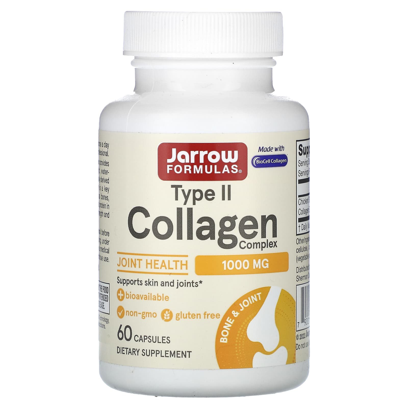Колаген комплекс II типу Jarrow Formulas Type II Collagen 500 мг, 60 кап (JRW-29051)