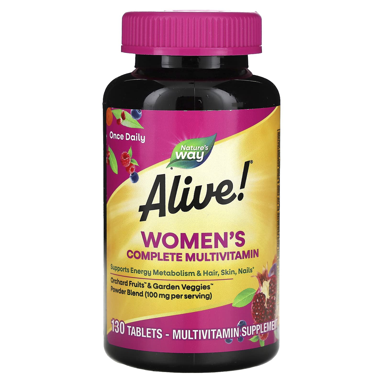 Мультивітаміни для жінок Nature's Way Women's Complete Multivitamin Alive!, 130 таблеток (NWY-13710)