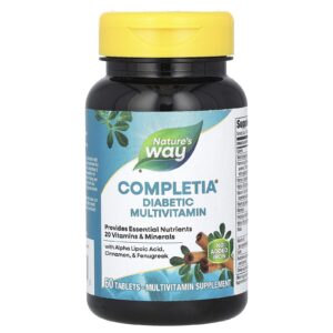 Мультивітаміни без заліза для діабетиків Nature's Way Diabetic Complete Multi-Vitamin, 60 таблеток (NWY-14923)