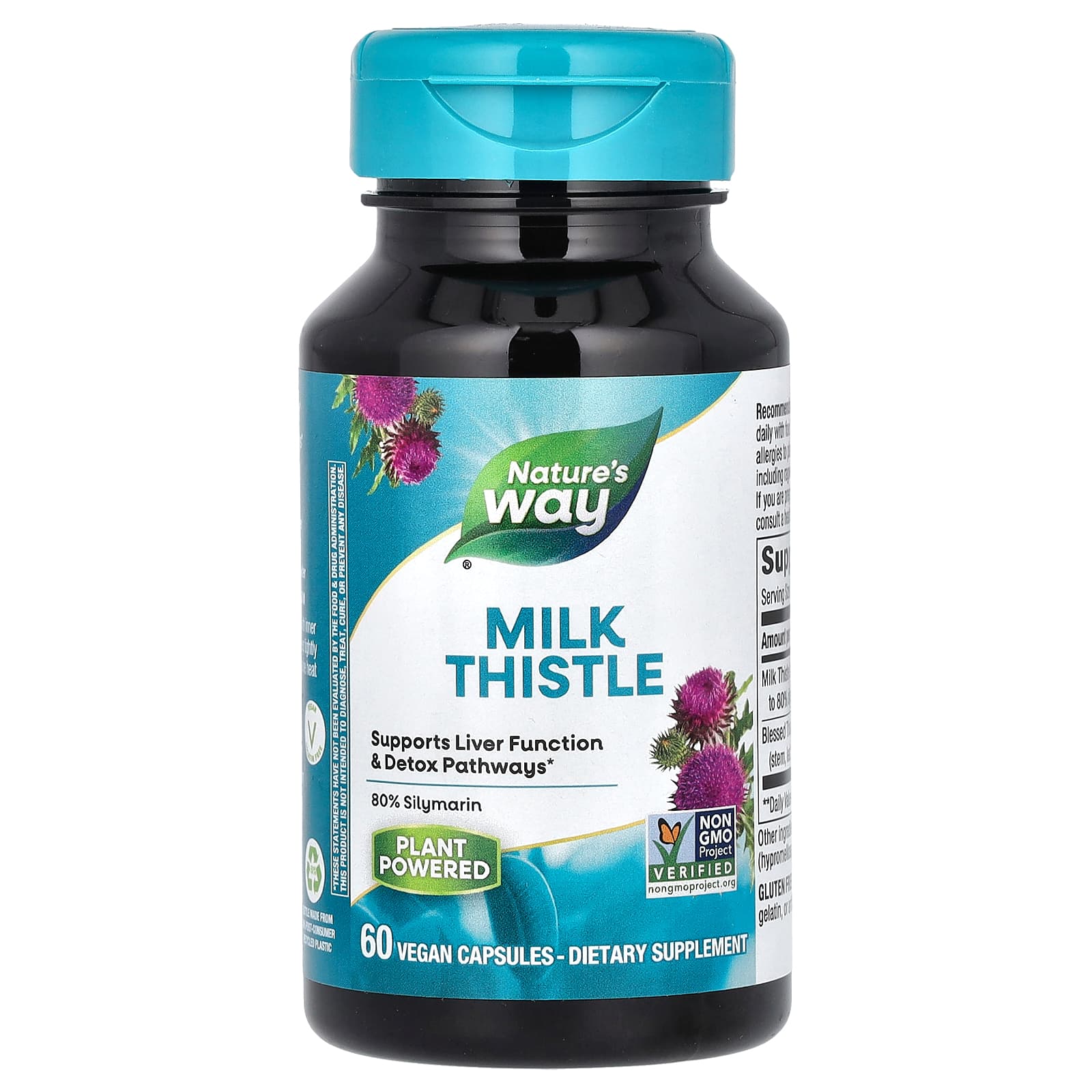 Розторопша (Milk Thistle) Nature's Way стандартизована, 60 капсул (NWY-62400)