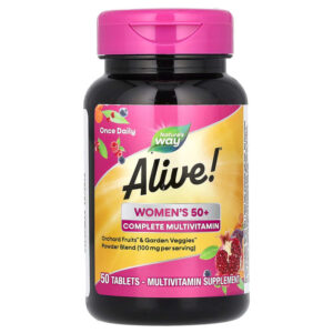 Мультивітаміни для жінок віком від 50 років Nature's Way Alive! Women's 50+, 50 таблеток (NWY-13662)