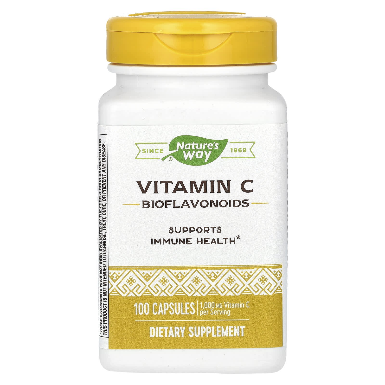 Вітамін С Nature`s Way Vitamin C 1000 мг, 100 капсул (500 мг на капсулу) (NWY-40330)