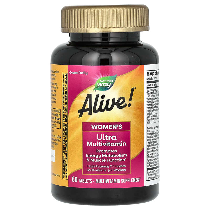 Мультивітаміни для жінок Nature's Way Alive ! Women's Multi-Vitamin, 60 таблеток (NWY-15686)
