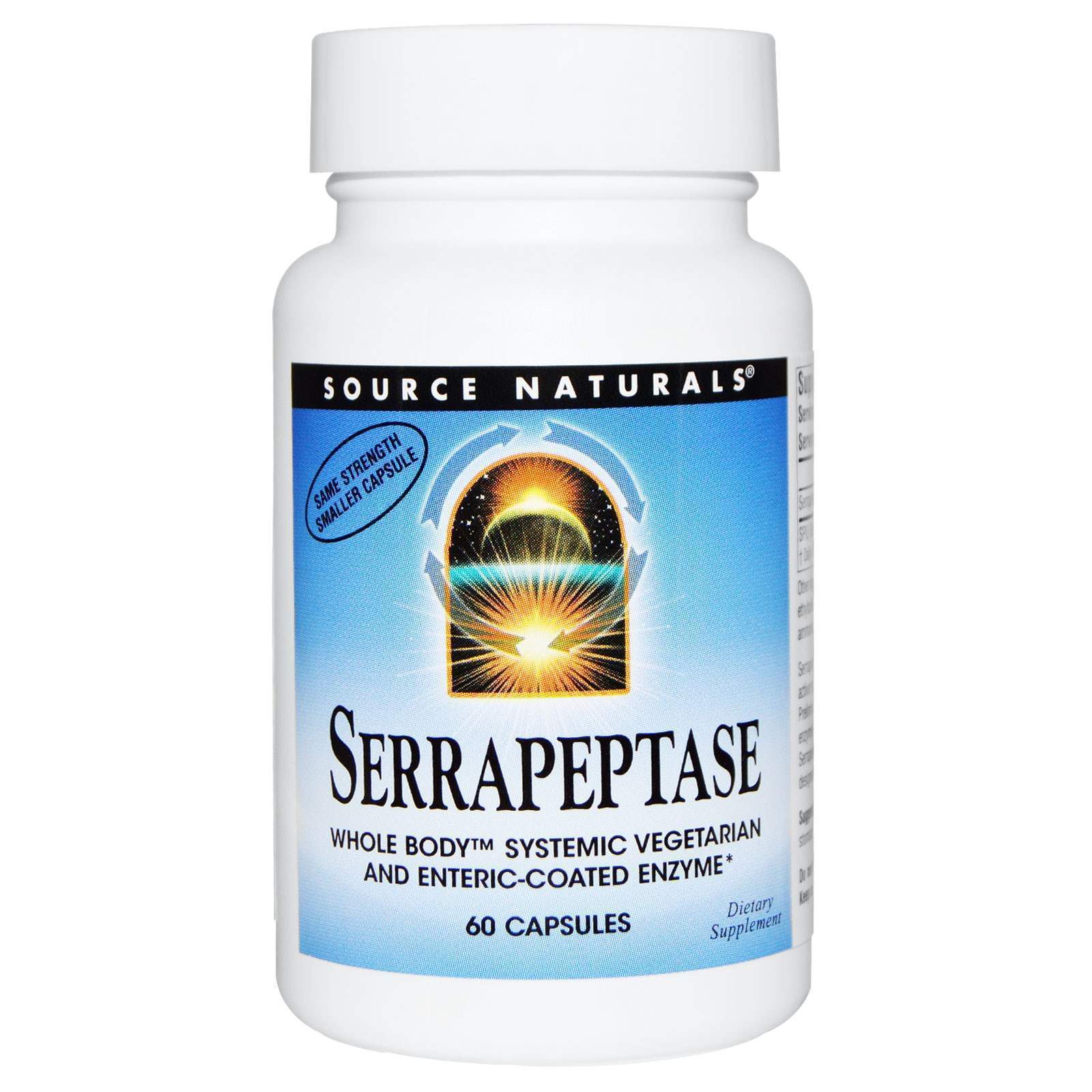 Серрапептаза Source Naturals Serrapeptase, 60 капсул (SNS-01949)