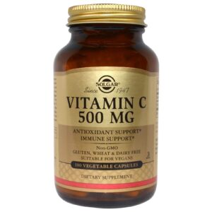 Вітамін С Solgar Vitamin C 500 мг, 100 капсул (SOL-03260)