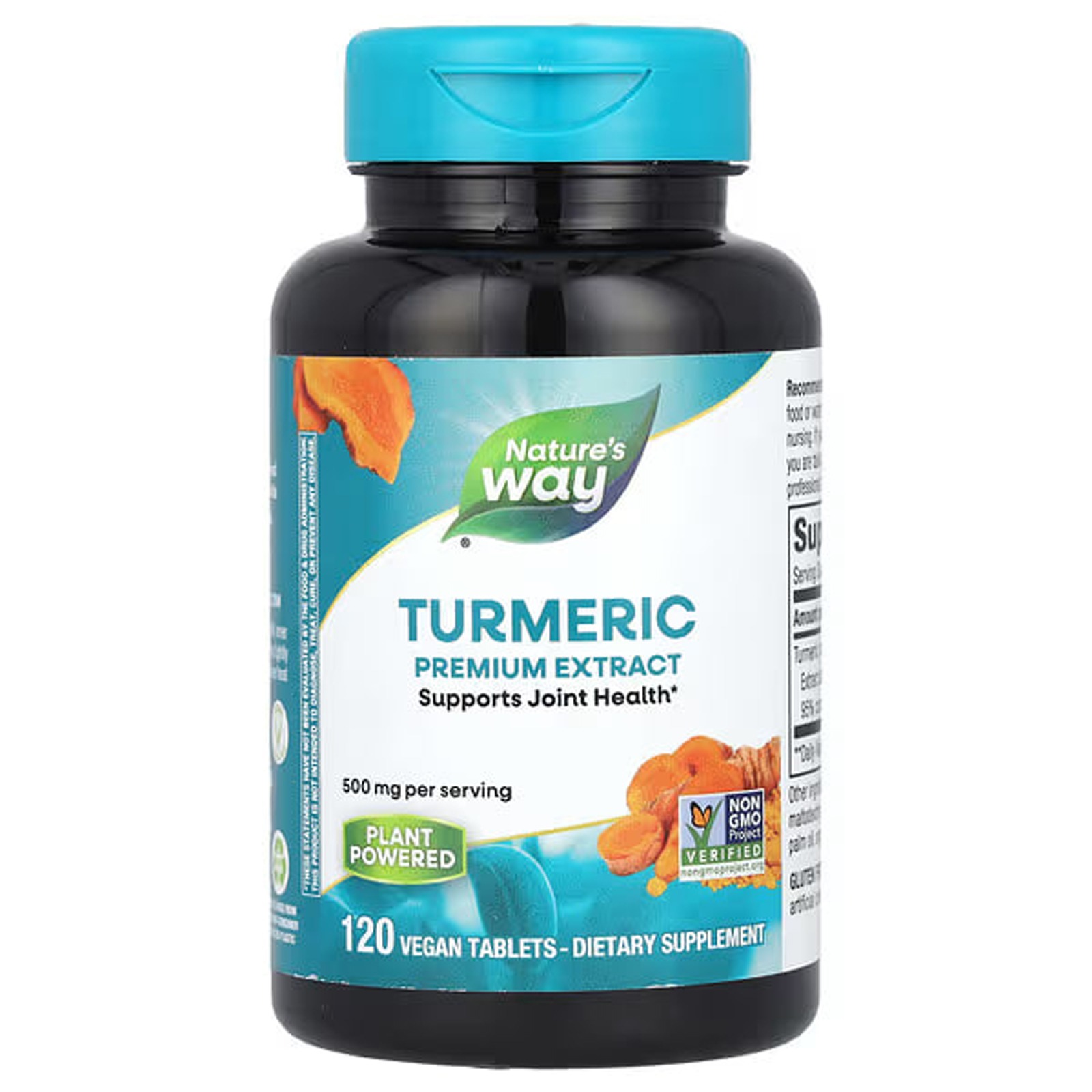 Куркумін Nature's Way Turmeric преміум екстракт 500 мг, 120 веганських таблеток (NWY-15356)