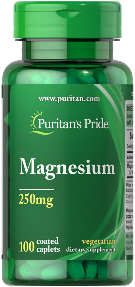Магній Puritan's Pride Magnesium 250 мг, 100 капсул (PTP-15830)