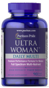 Мультивітаміни для жінок ультра Puritan's Pride Woman ™ Daily Multi Timed, 90 каплет (PTP-16250)
