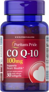 Коензим Q-10 Puritan's Pride Q-SORB ™ Co Q-10 100 мг, 30 капсул (PTP-00059)