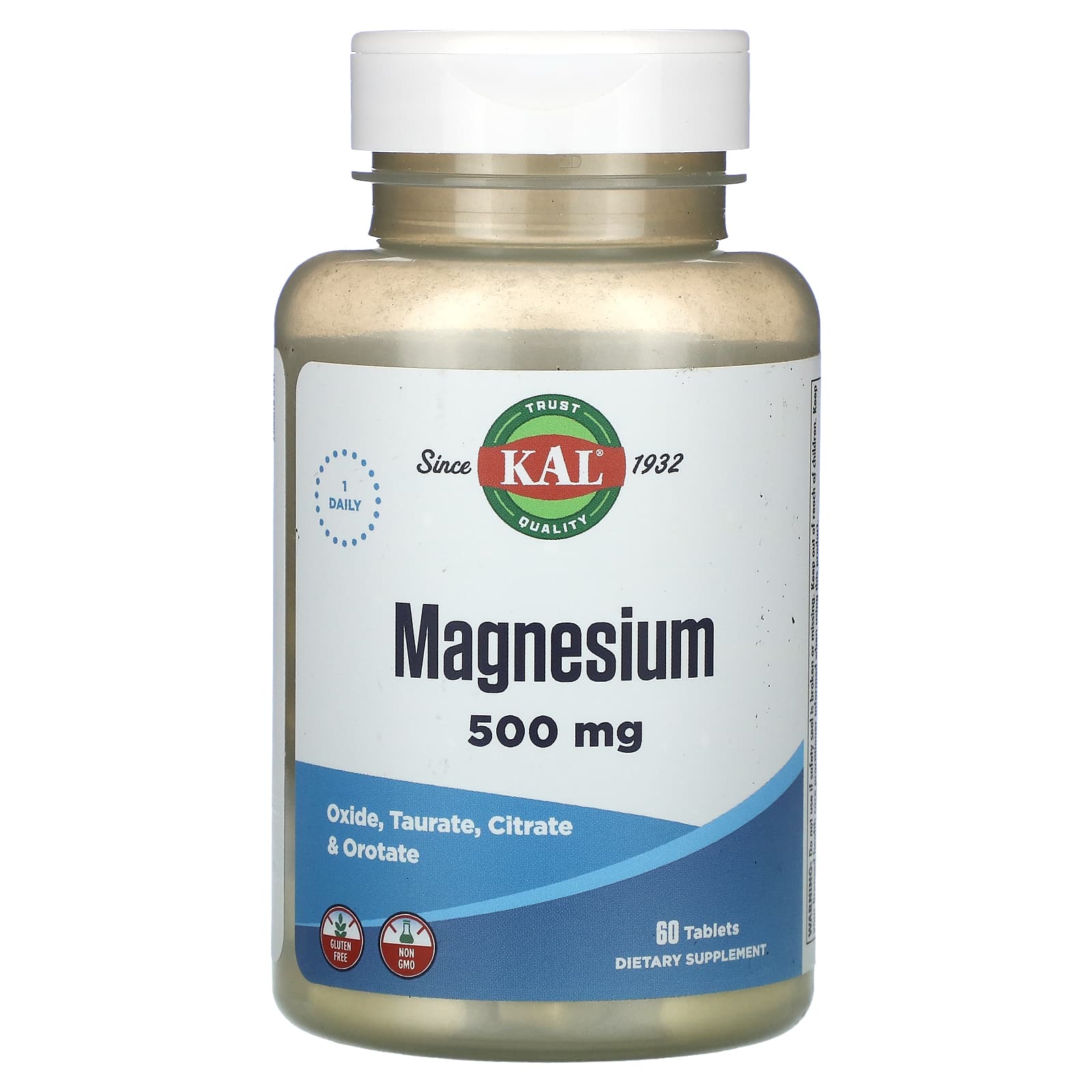 Магній KAL Magnesium 500 мг, 60 таблеток (CAL-57320)