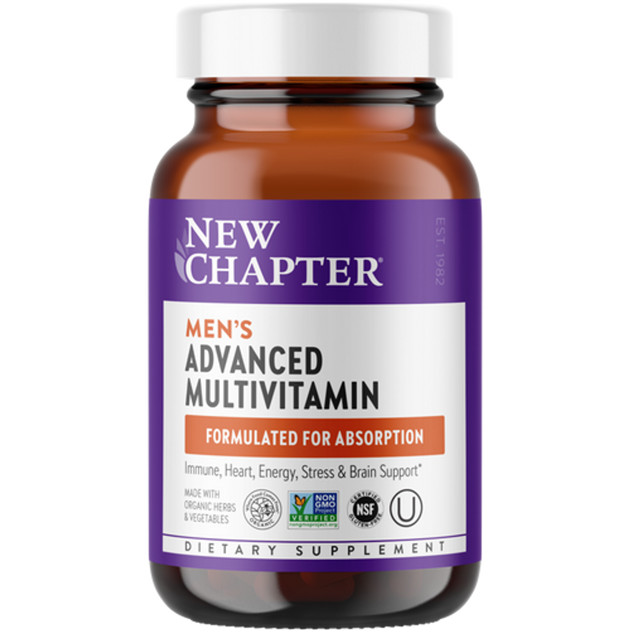 Щоденні вітаміни для чоловіків New Chapter Men's Advanced Multivitamin, 48 вегетаріанських таблеток (NCR-00322)