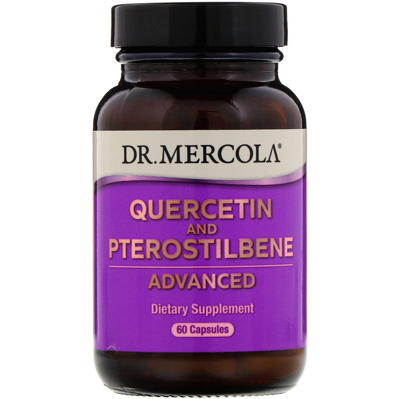 Кверцетин і птеростільбен Dr. Mercola Quercetin and Pterostilbene, 60 капсул (MCL-03172)