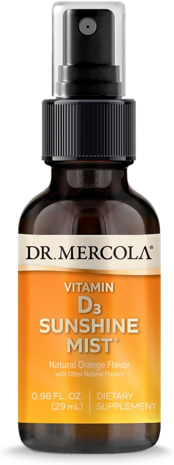 Вітамін Д3 Dr. Mercola Vitamin D підтримує імунітет та здоров'я суглобів смак апельсина 5000 МО, 25 мл. (MCL-01467)
