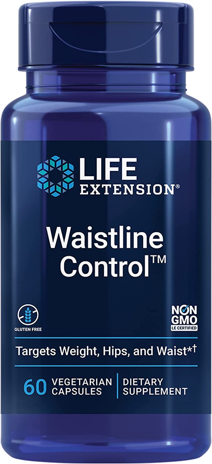 Жироспалювач для стегон та талії Life Extension Waistline Control, 60 вегетаріанських капсул (LEX-25096)