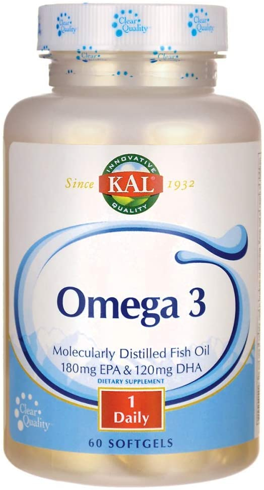 Омега-3 Kal Omega 3 Fish 180/120 1000 мг, 60 гелевих капсул (CAL-84006)