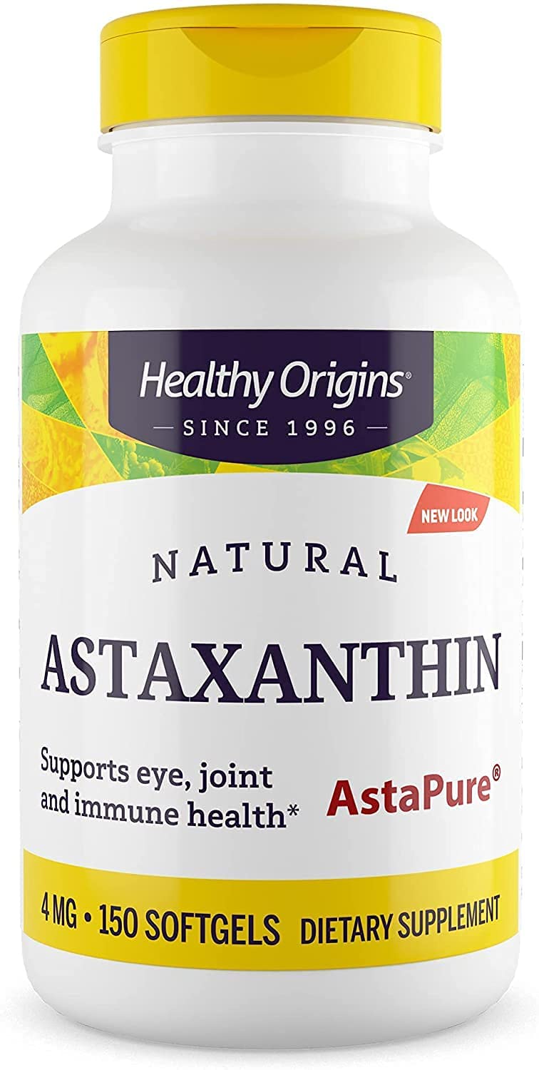 Астаксантин Healthy Origins Astaxanthin 4 мг, 150 гелевих капсул (HOG-84916)