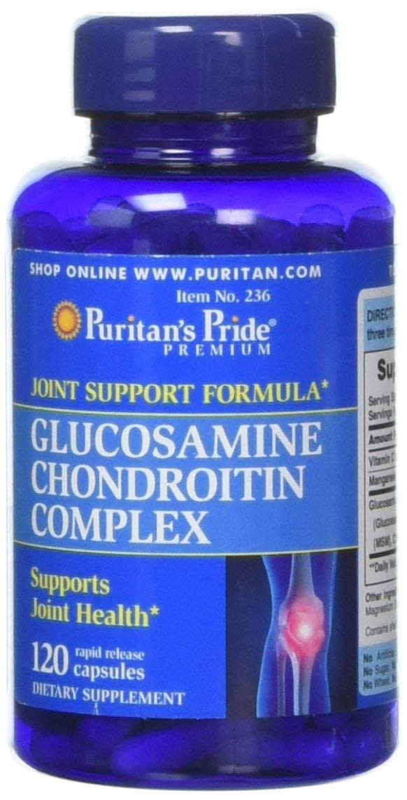 Глюкозамін хондроїтин Puritan's Pride Glucosamine Chondroitin Complex, 120 капсул (PTP-10236)