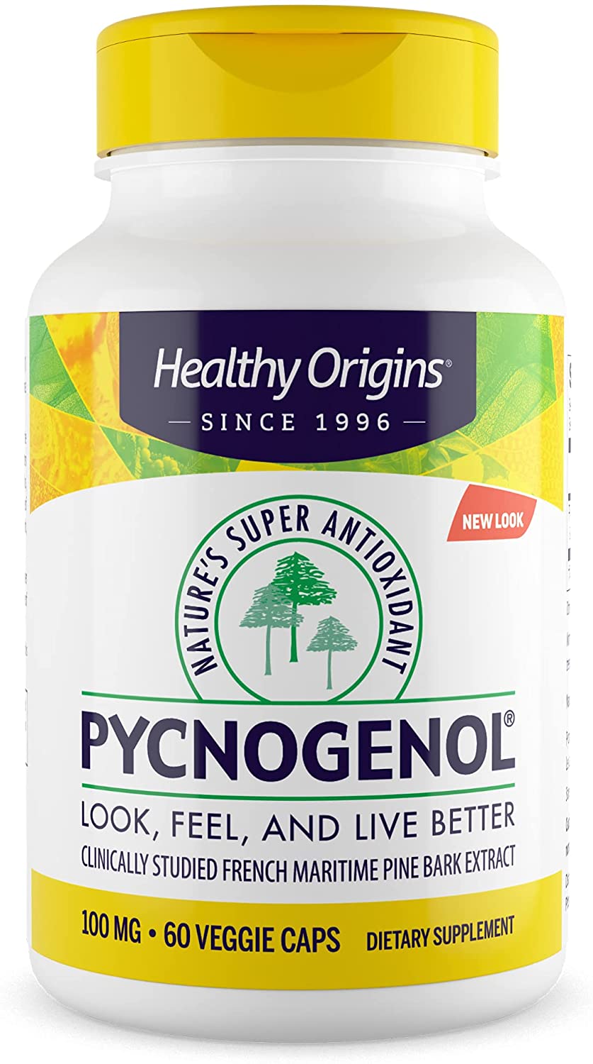 Екстракт соснової кори Healthy Origins Pycnogenol 100 мг, 60 капсул (HOG-41372)