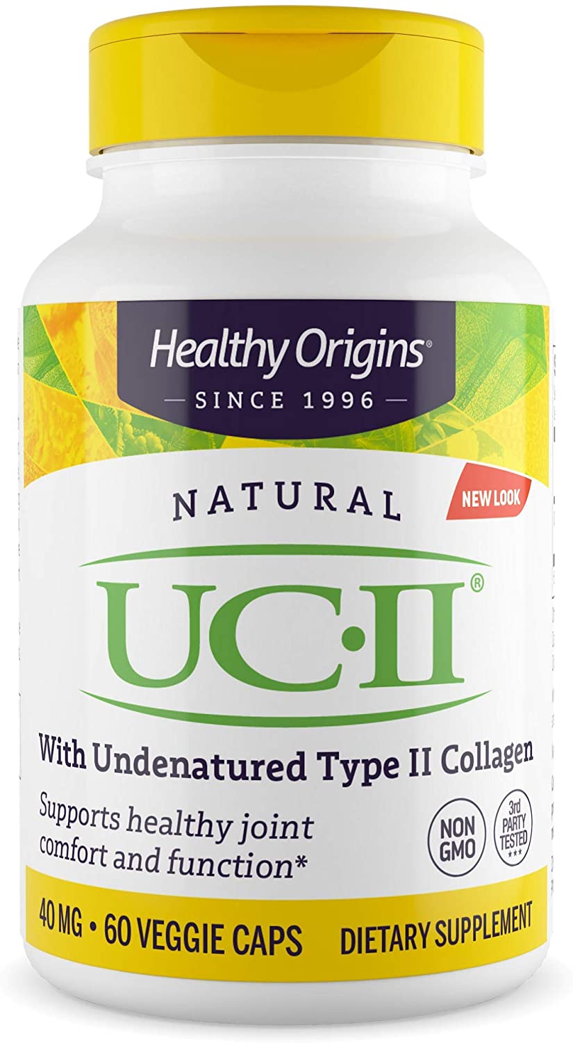 Колаген II типу Healthy Origins неденатурований UC-II 40 мг, 60 вегетаріанських капсул (HOG-52500)
