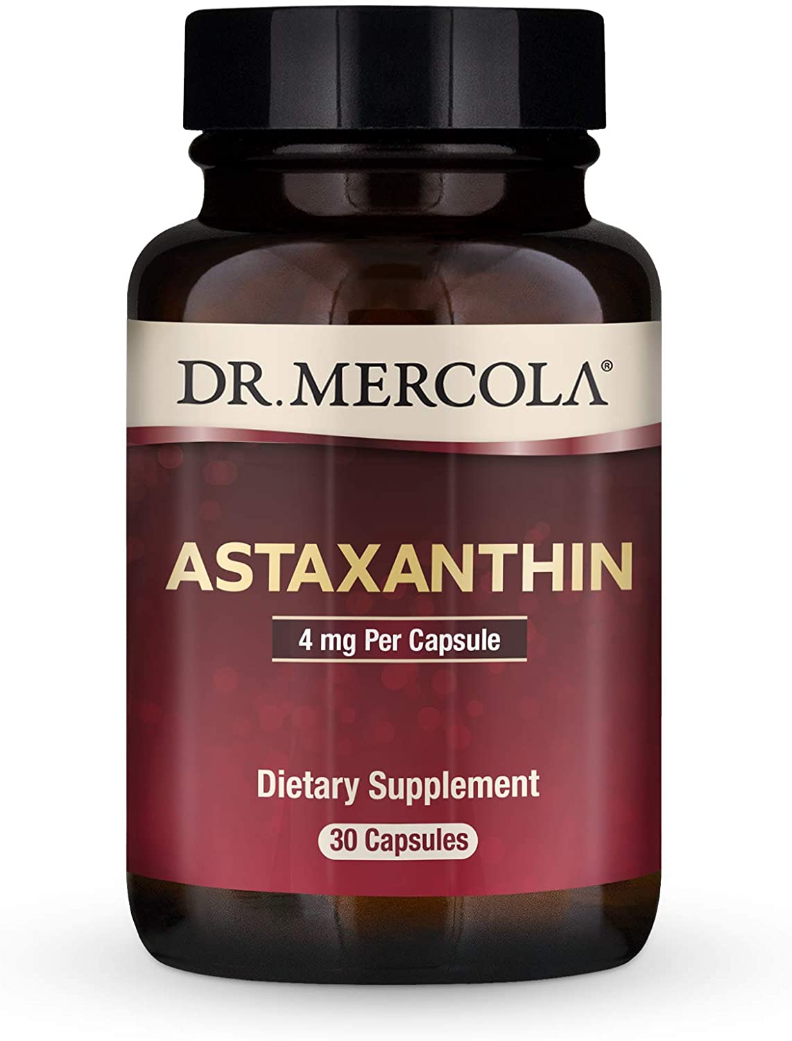 Астаксантин Dr. Mercola Astaxanthin 4 мг, 30 капсул (MCL-03622)