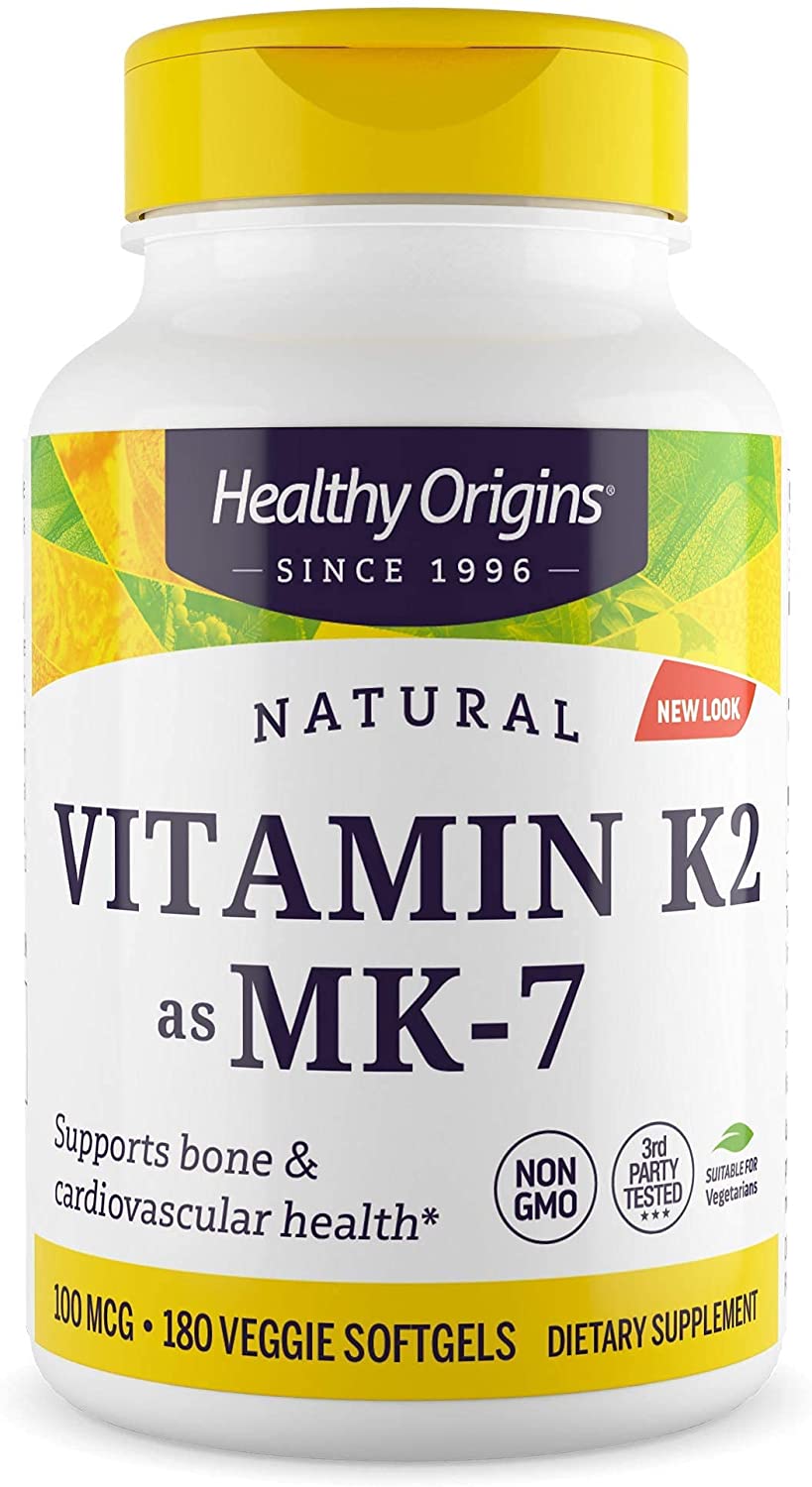 Вітамін K2 в формі MK7 Healthy Origins Vitamin K2 as MK7 100 мкг, 180 кап. (HOG-27446)