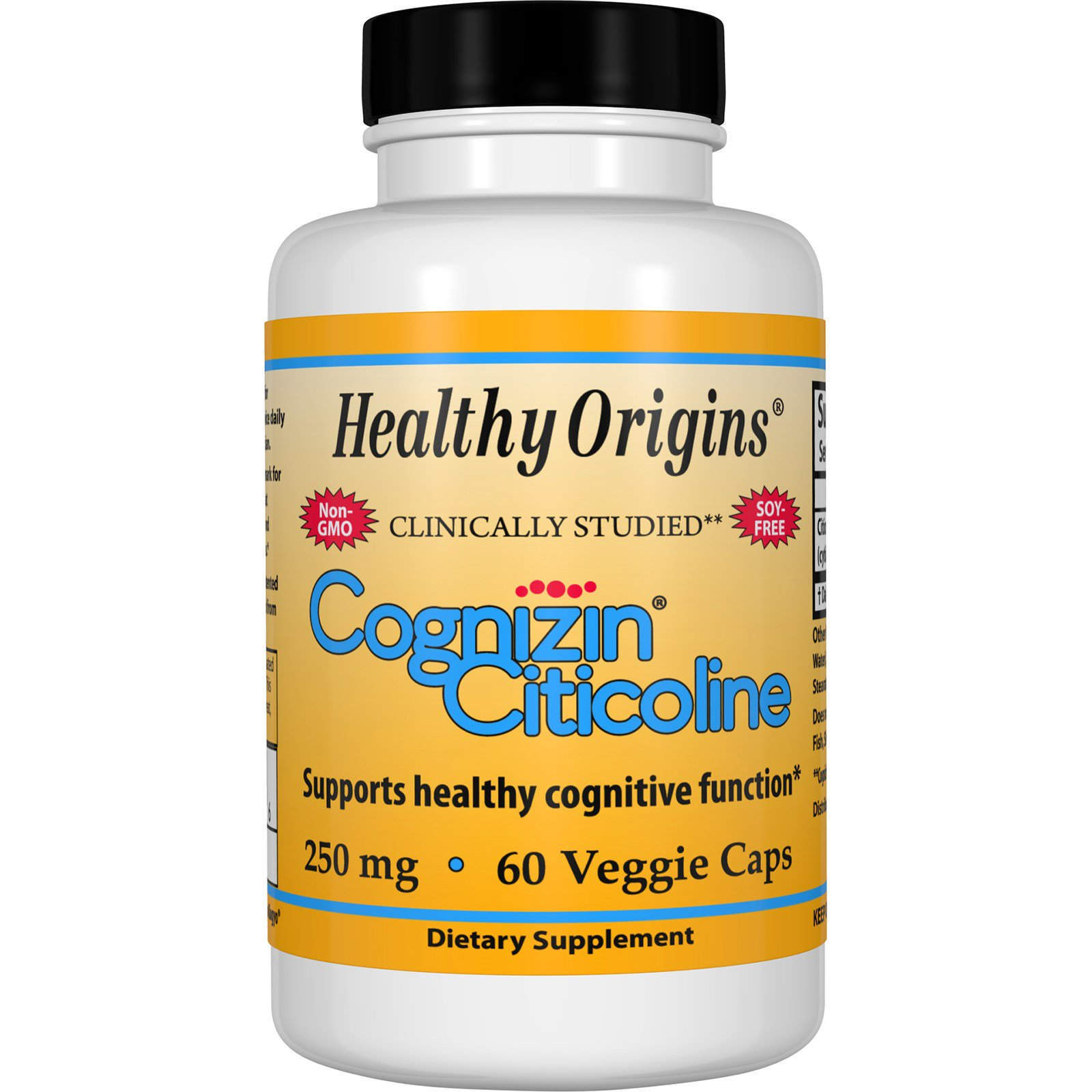 Когніцін цитиколіну Healthy Origins Cognizin Citicolinee 250 мг, 60 кап. (HOG-42024)