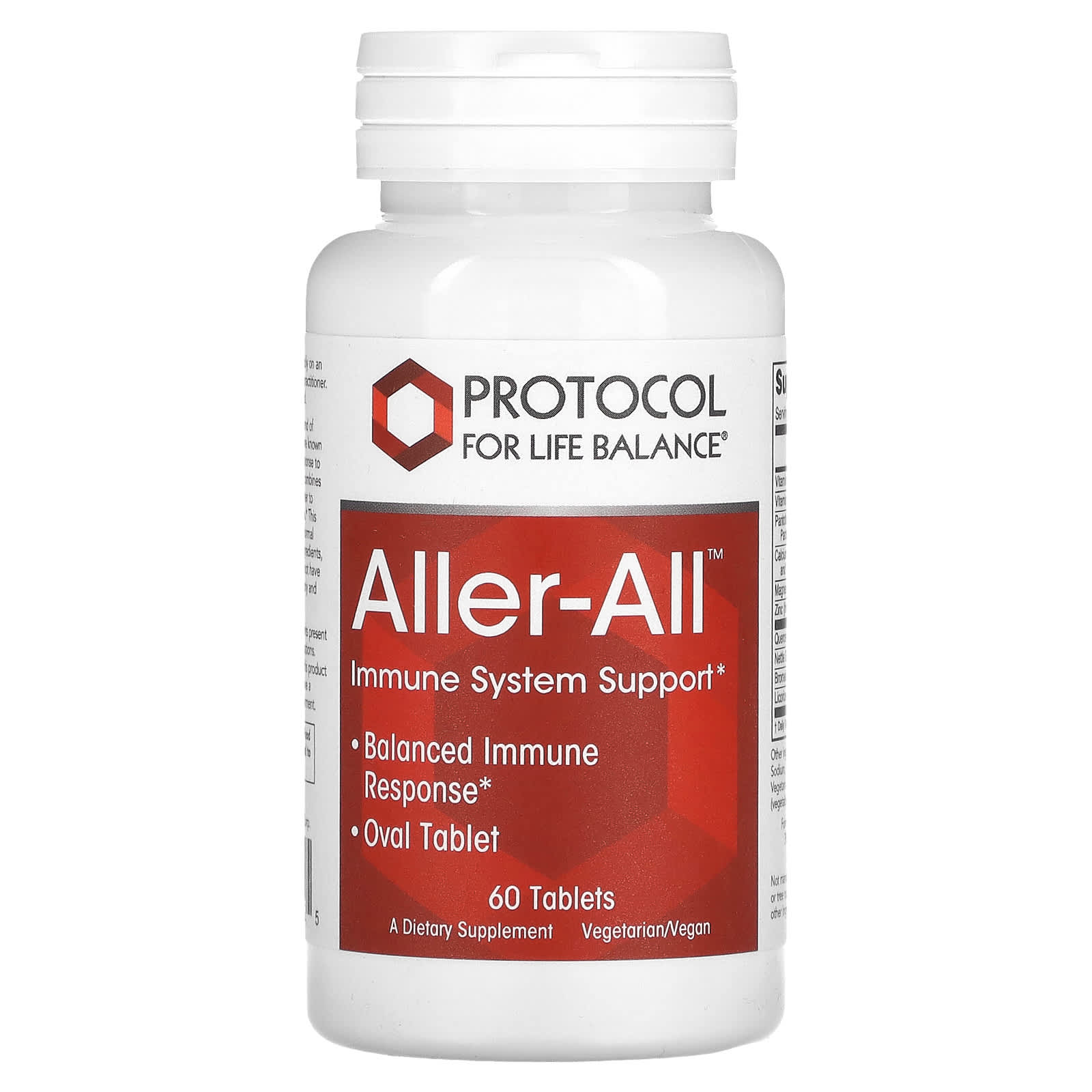 Підтримка імунітету та дихальної функції Protocol for Life Balance Aller-All Immune System Support, 60 таблеток (PRT-13282)
