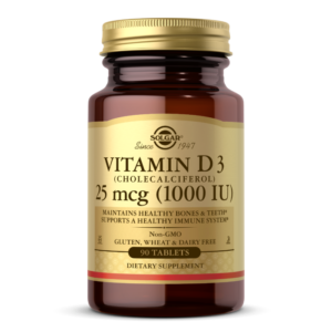 Вітамін Д3 Solgar (холекальциферол) Vitamin D3 25 мкг (1000 МО), 90 таблеток (SOL-03310)