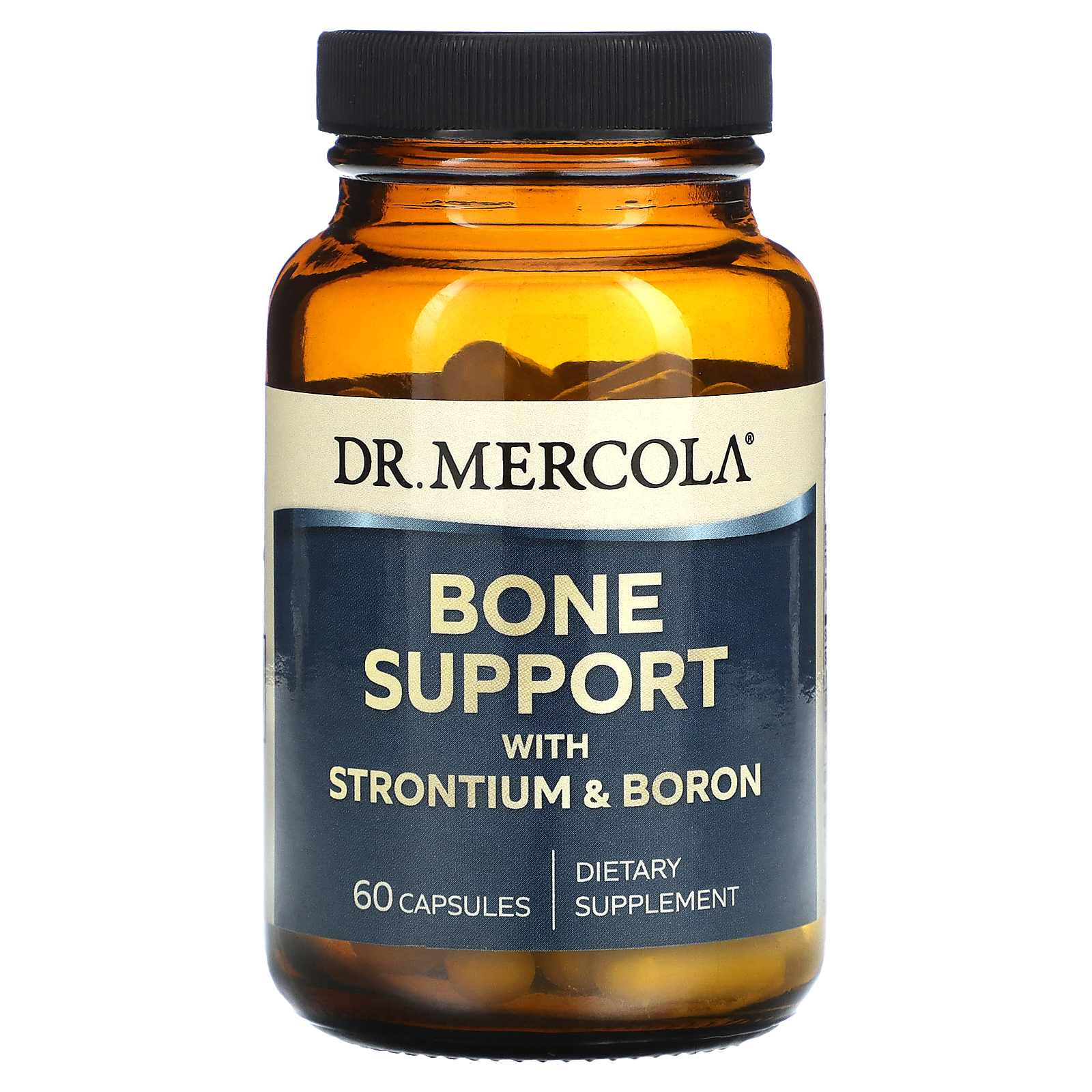 Підтримка кісток Dr. Mercola стронцій та бор Bone Support with Strontium and Boron, 60 капсул (MCL-03494)
