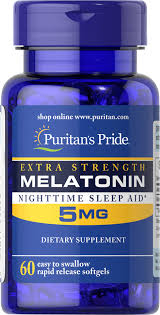 Мелатонін Puritan's Pride Melatonin 5 мг, 60 капсул (PTP-29623)