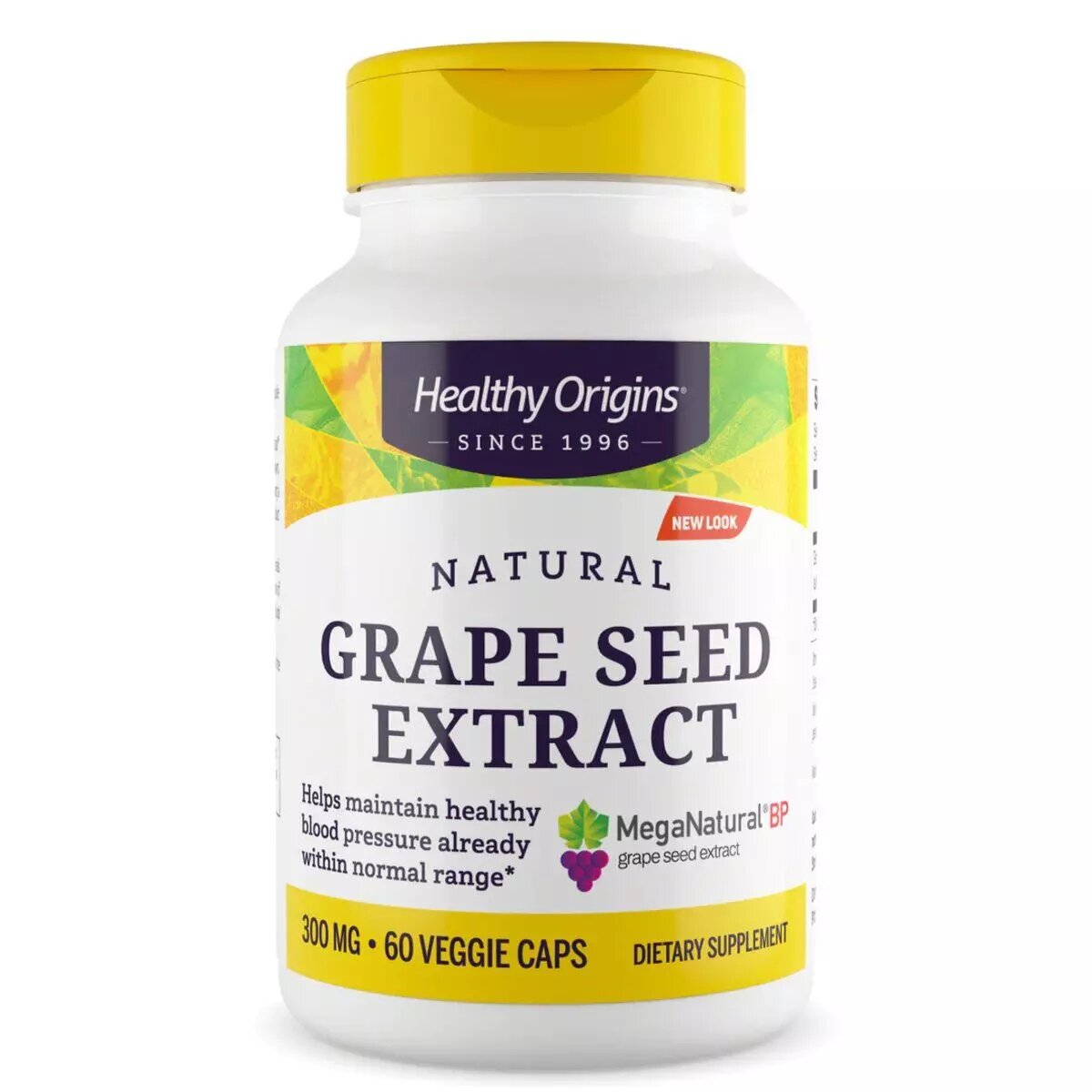 Екстракт виноградних кісточок Healthy Origins (Grape Seed Extract) 300 мг, 60 кап. (HOG-57914)