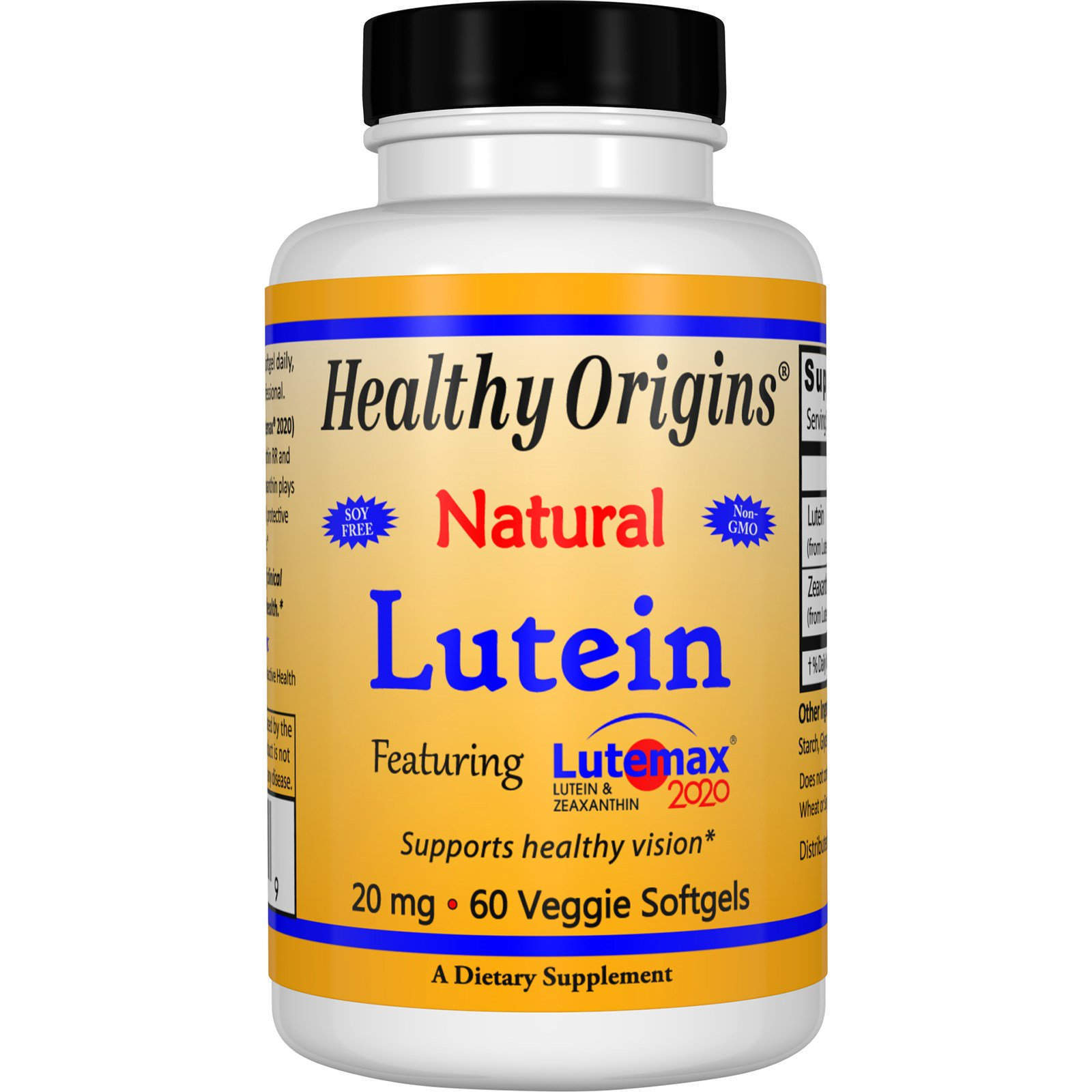 Лютеїн Healthy Origins Lutein 20 мг, 60 кап. (HOG-28995)
